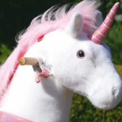 Pink Model U Ride-On Unicorn - 7+ Years