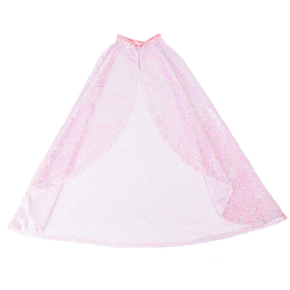Pink Sequins Twirl Cape - Size 4-6 Years