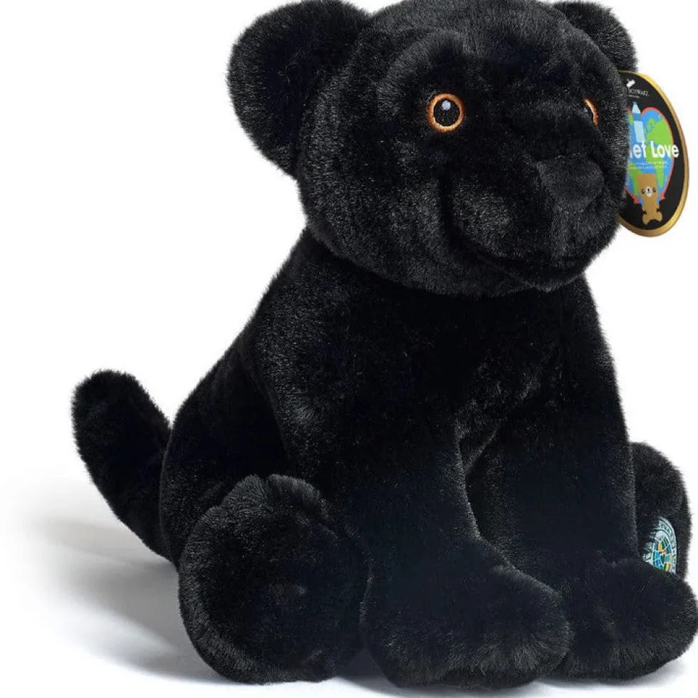 10" Planet Love Recycled Bottle Toy Plush Black Panther