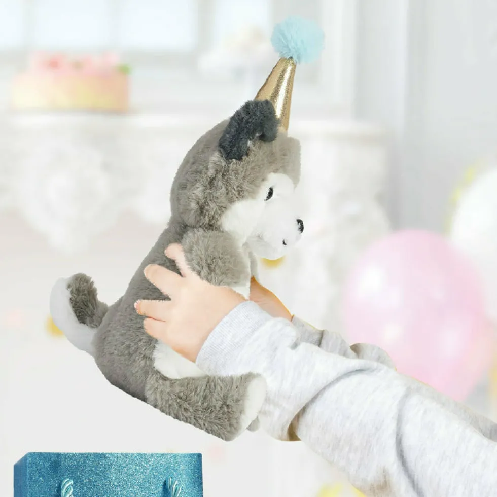 8" Plush Party Husky in a Bag