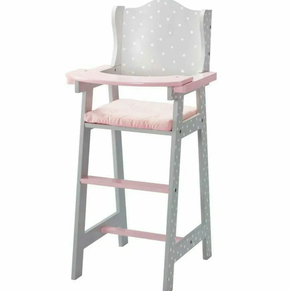 Polka Dots Princess Baby Doll High Chair - Grey