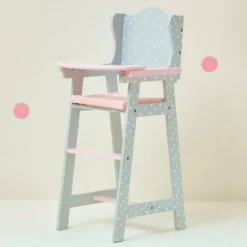 Polka Dots Princess Baby Doll High Chair - Grey