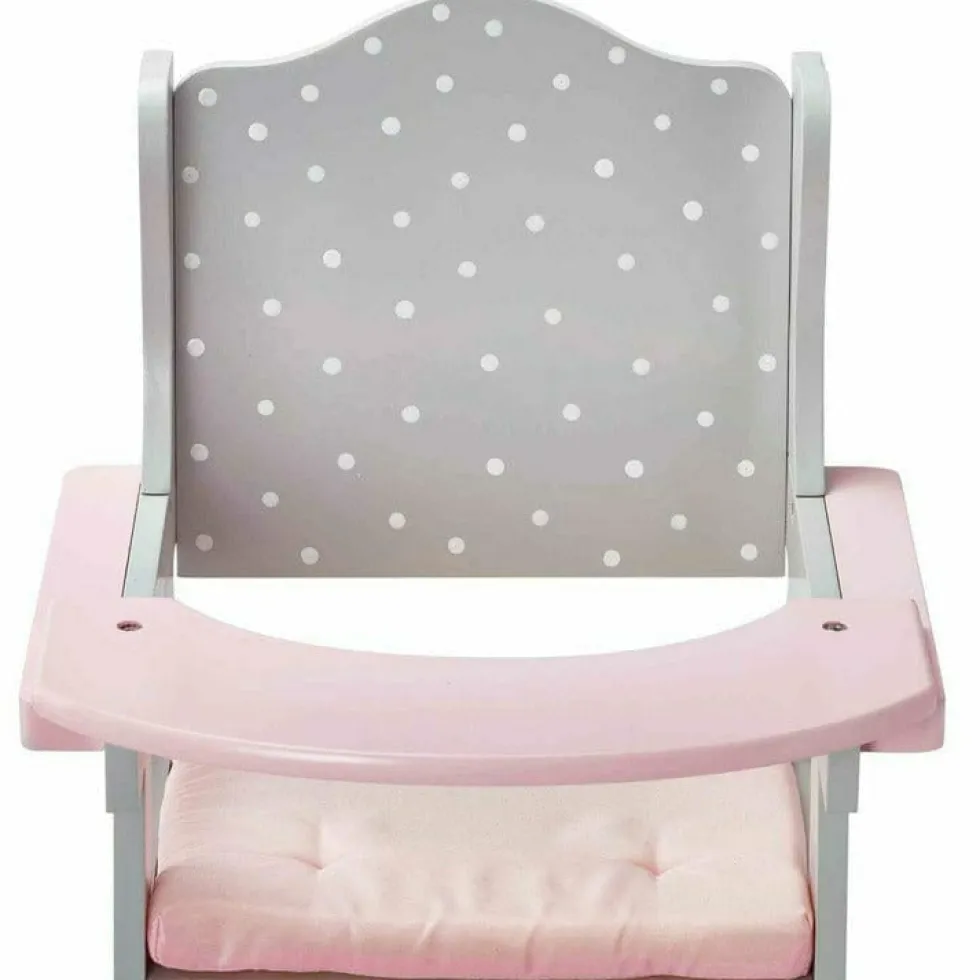 Polka Dots Princess Baby Doll High Chair - Grey