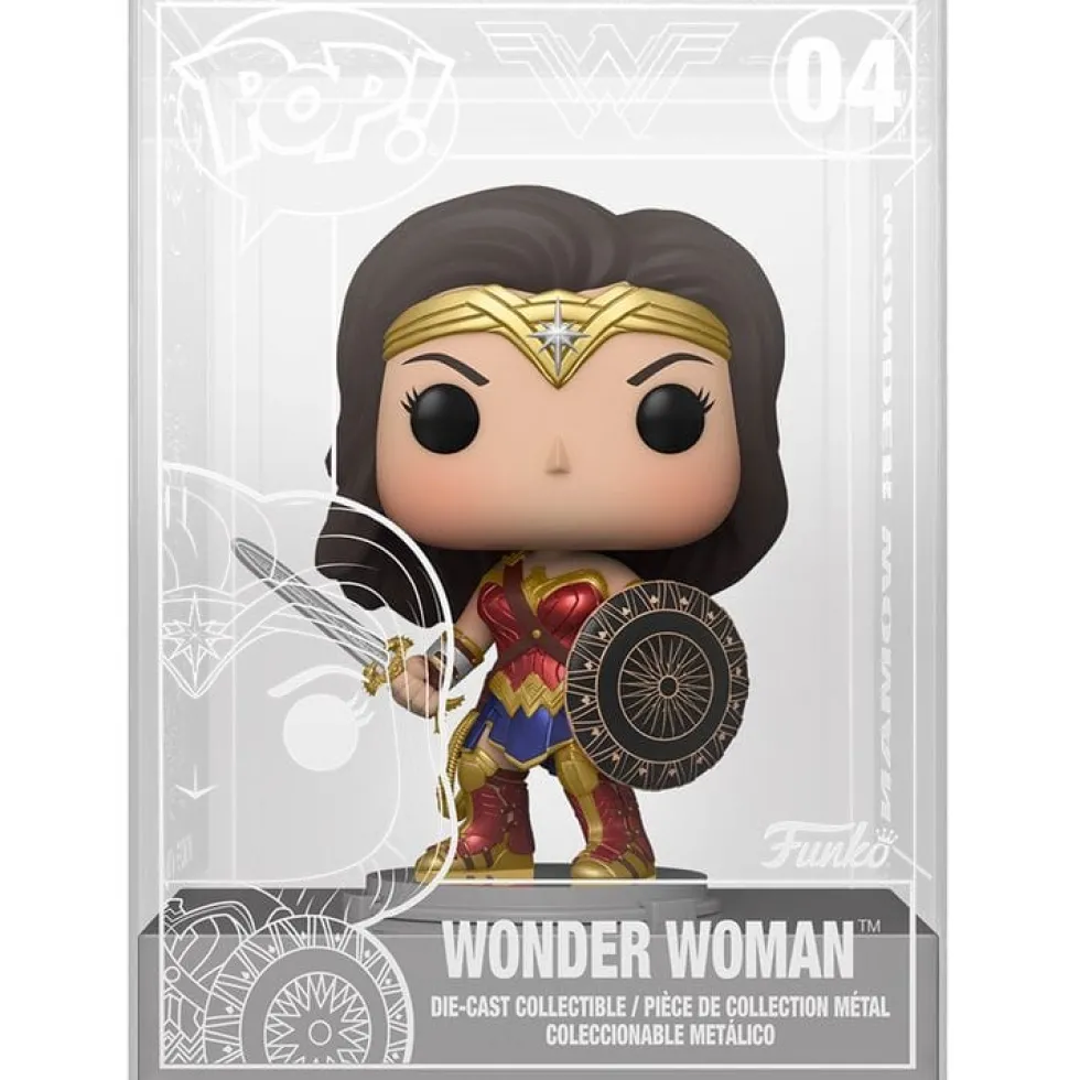 POP Heroes: Wonder Woman Figure with Shield - Diecast