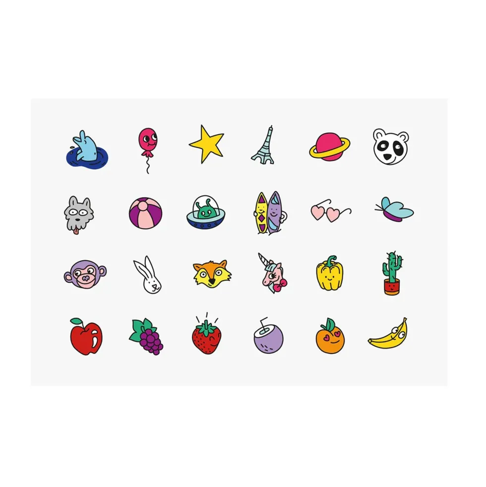 Pop Nail Polish & Stickers Set