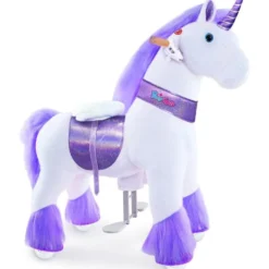 Purple Model U Ride-On Unicorn - 7+ Years