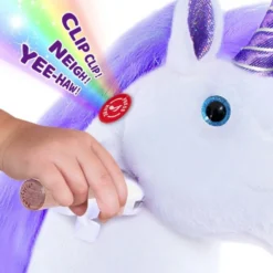 Purple Model U Ride-On Unicorn - 7+ Years