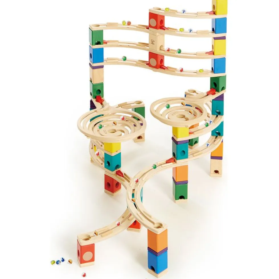 Quadrilla Cyclone Wooden Marble Run Blocks