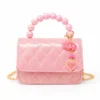 Quilted BFF Blossom Pearl Handle Handbag - Pink Lemonade