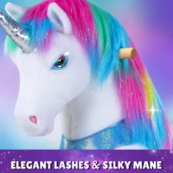 Rainbow Unicorn Model Y Ride on Toy - 4-7 Years