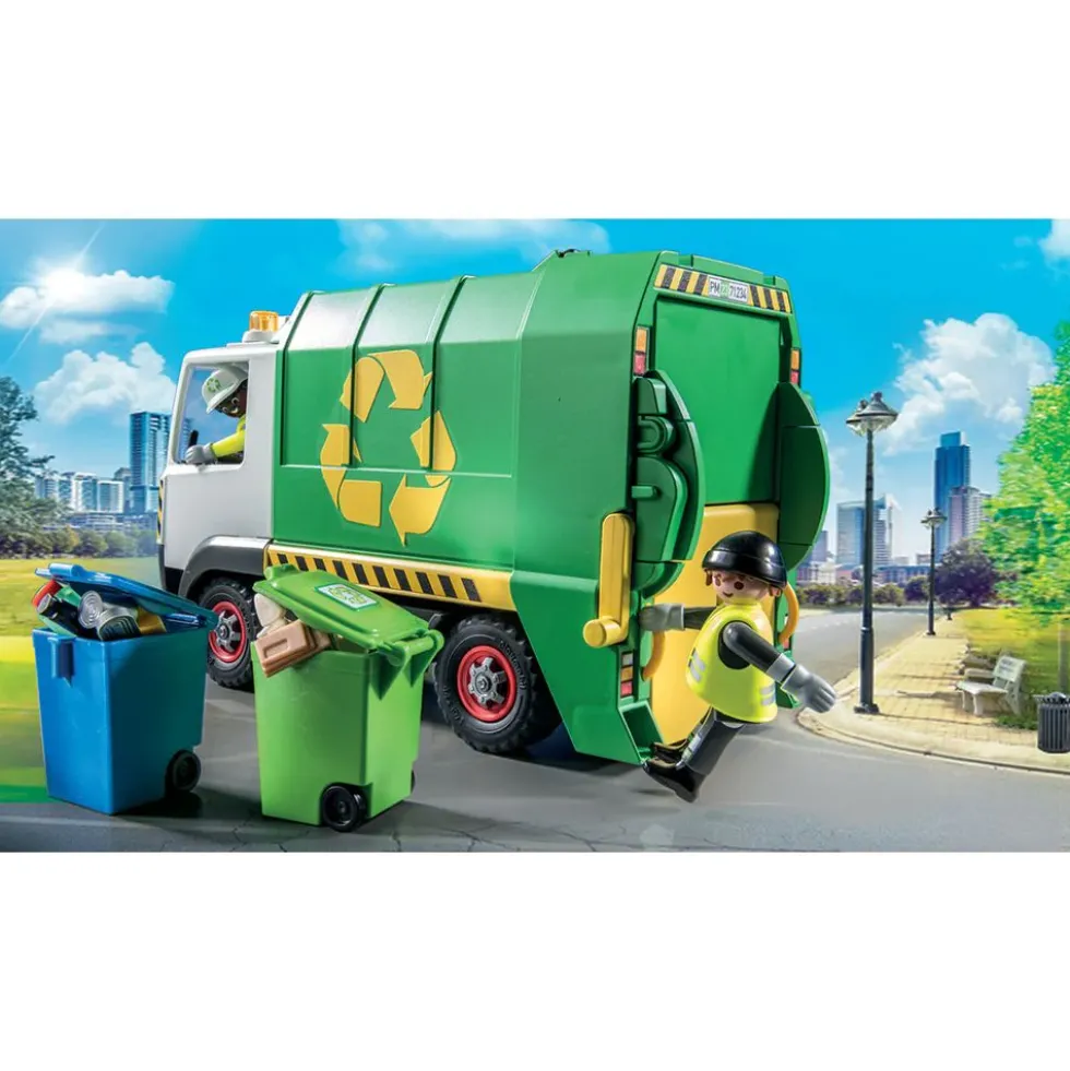 Recycling Truck with Accessories and 2 Figures