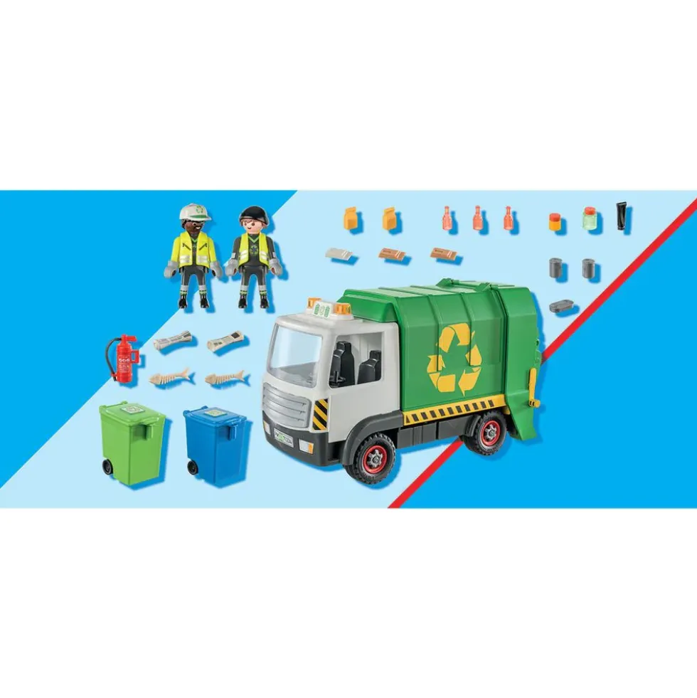 Recycling Truck with Accessories and 2 Figures