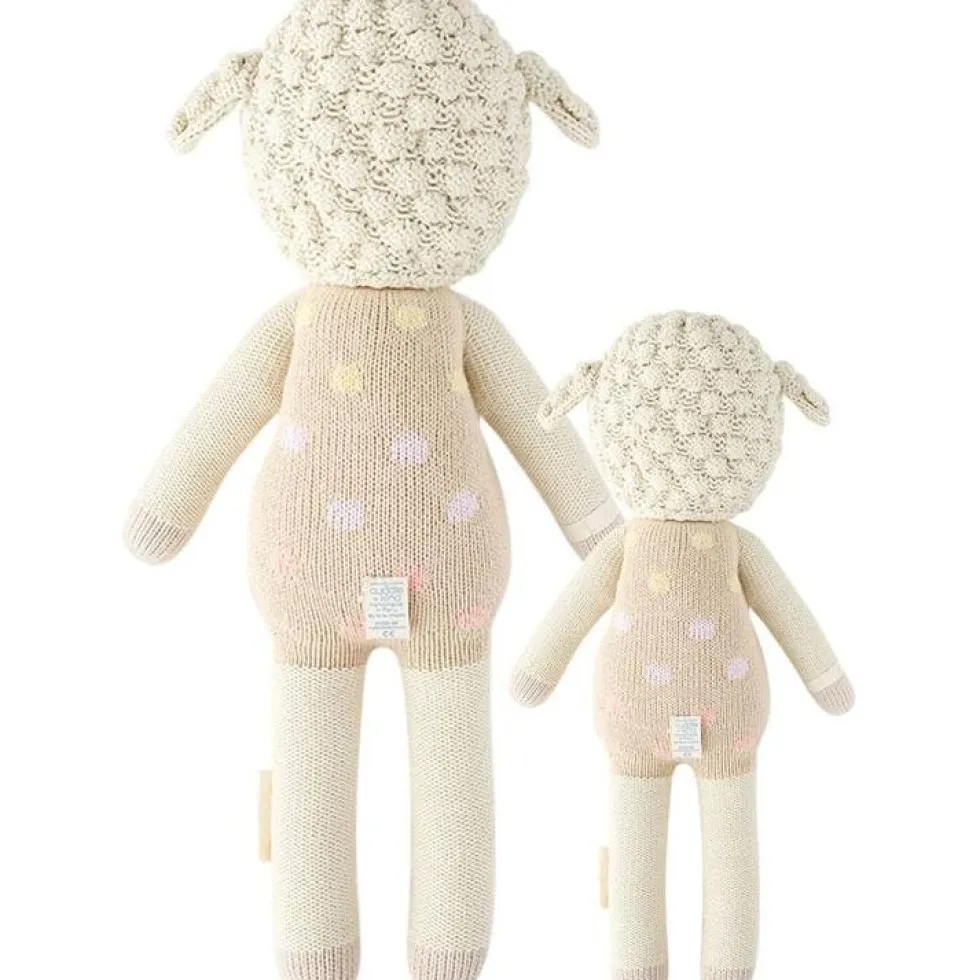 Regular 20" Lucy the Lamb (Pastel) Hand-Knit Doll