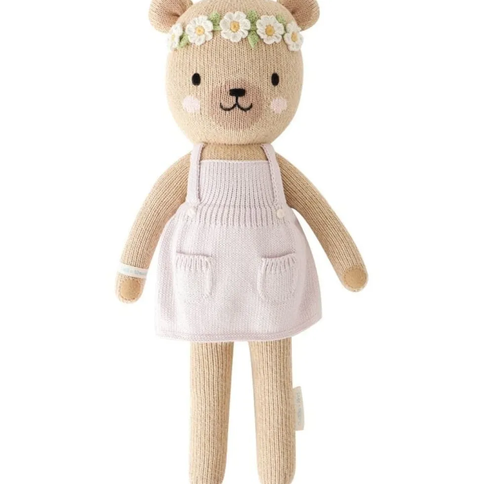 Regular 20" Olivia the Honey Bear Hand-Knit Doll