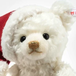 Santa Teddy Bear with Light-Up Gift Bag
