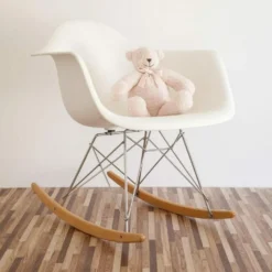 Soft Pink Cable Knit Plush Teddy Bear