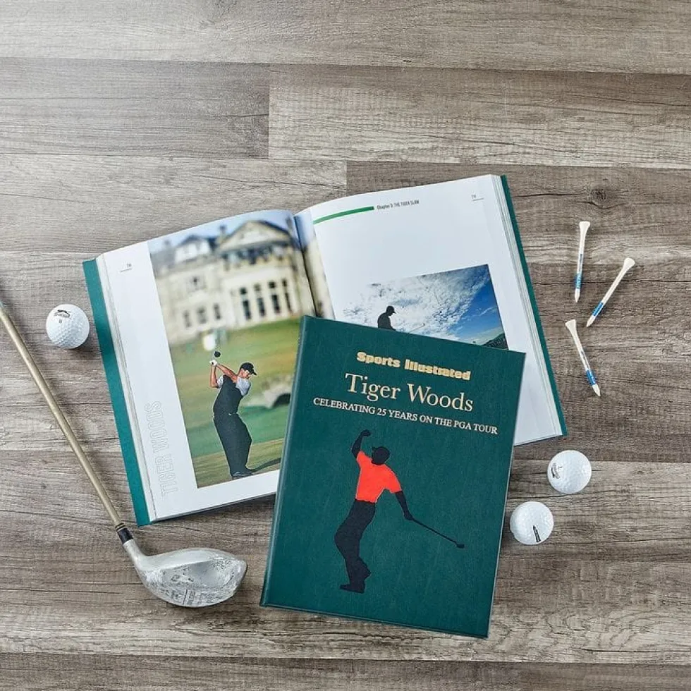 Sports Illustrated Tiger Woods 25 Year Special Edition Leather Book