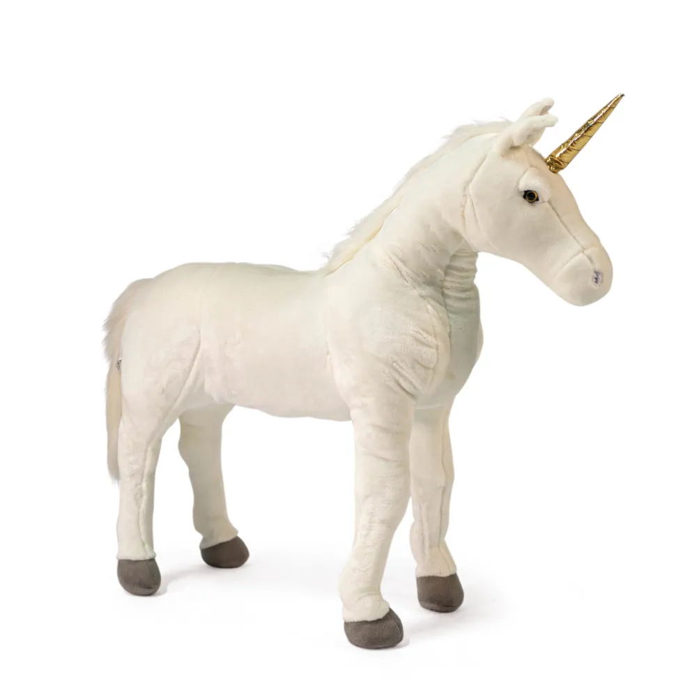 Standing White Unicorn Plush - 31.5"