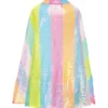 Stripy Sequin Cape - Size 4-6 Years
