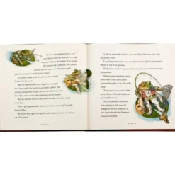 The Classic Tale of Peter Rabbit Book in Tan Bonded Leather