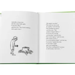 The Giving Tree Book in Lime Bonded Leather