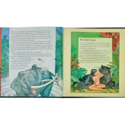 The Jungle Book in Green Bonded Leather