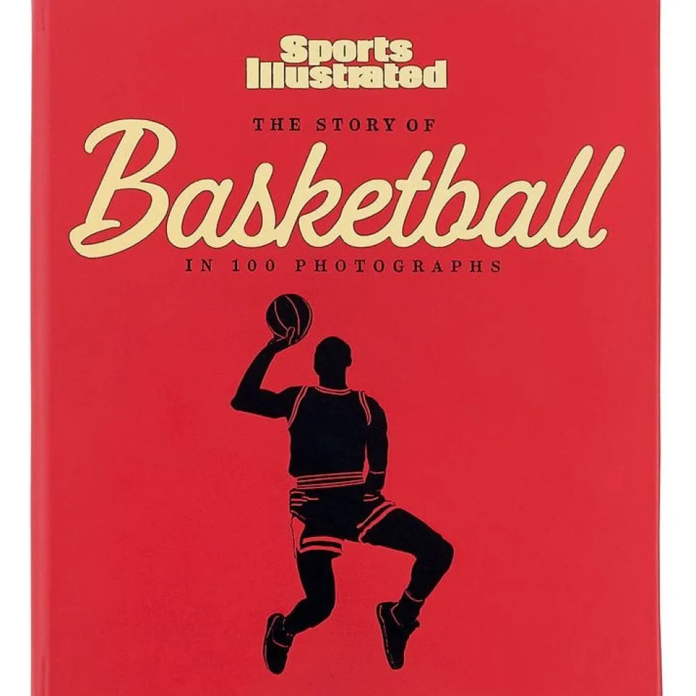 The Story of Basketball in 100 Photographs Leather-Bound Book by Sports Illustrated