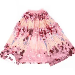 The 5th Avenue Pink Pailette Cape - Size 4-6 Years