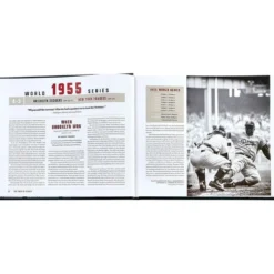 The World Series Book in Green Bonded Leather