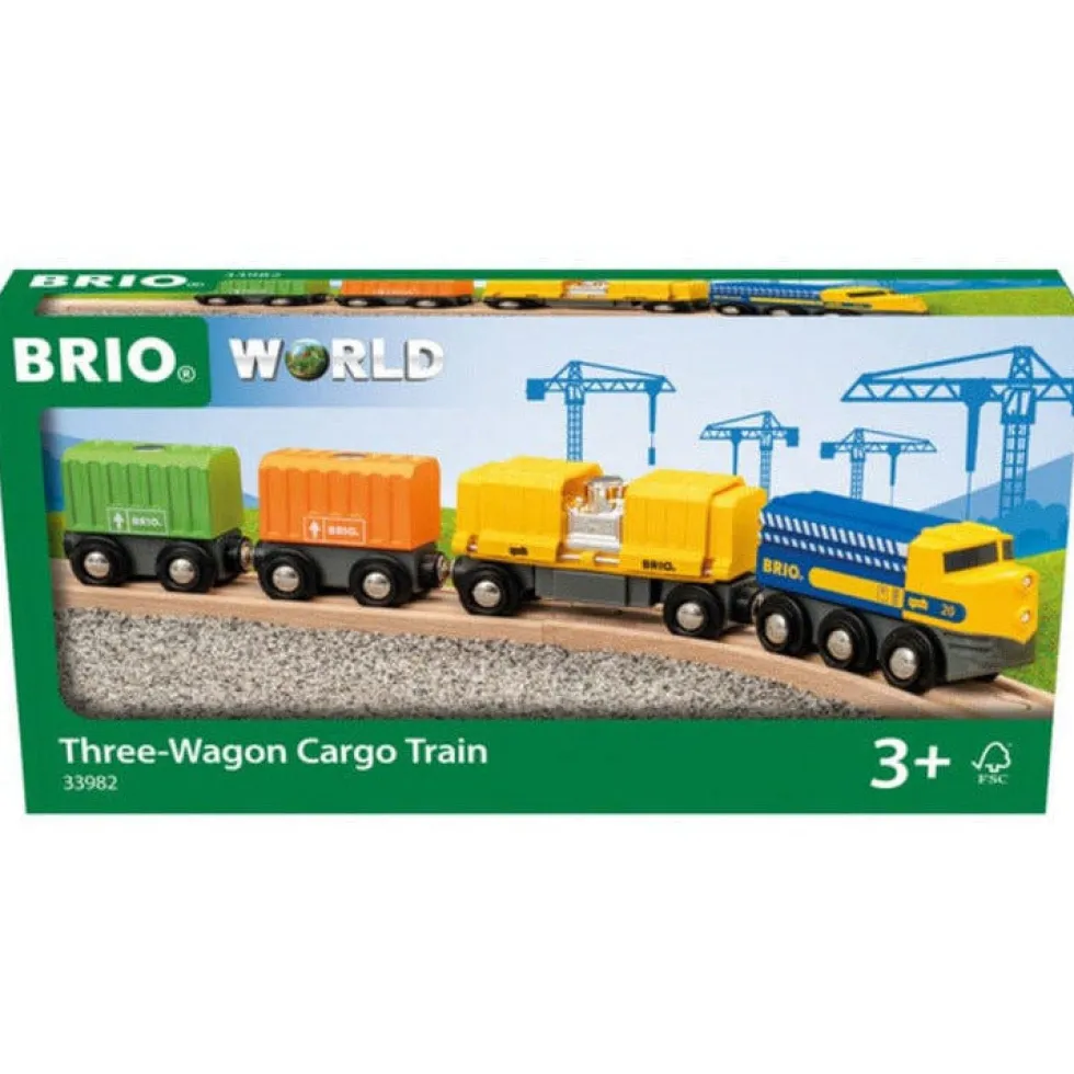 Three Wagon Cargo Train
