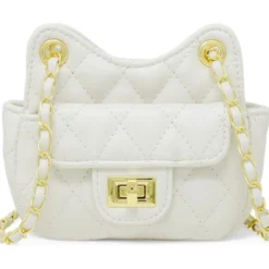 Tiny Quilted Treasure Purse - White