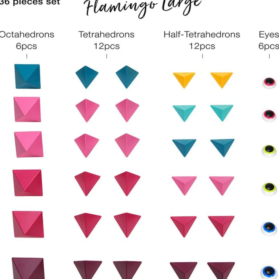 Trido Flamingo Large Magnetic Building Set - 36 Pieces