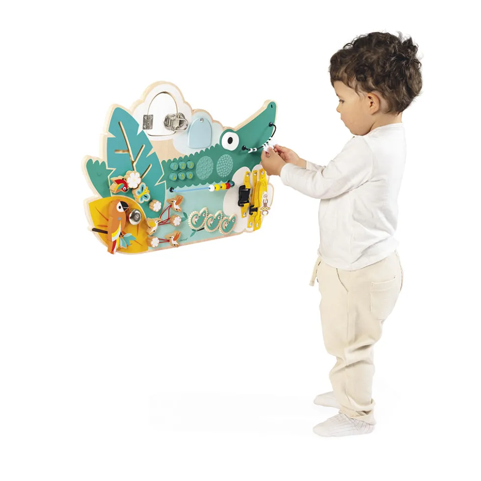 Tropik Crocodile Multi-Activity Busy Board