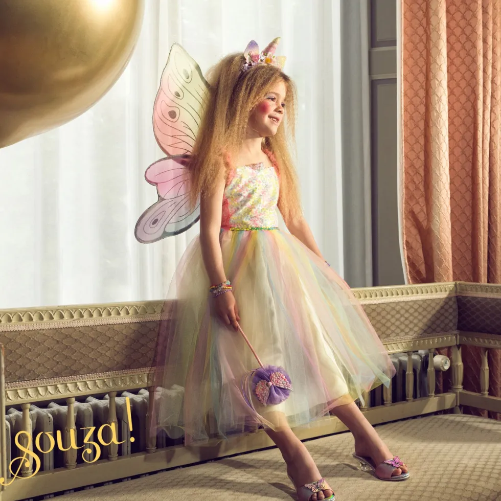 Valerie Fairy Costume Dress & Wings Set - 3-4 Years