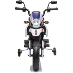 12V Aprilia Motorcycle 1 Seater Ride On for Kids - White