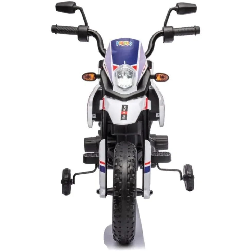 12V Aprilia Motorcycle 1 Seater Ride On for Kids - White