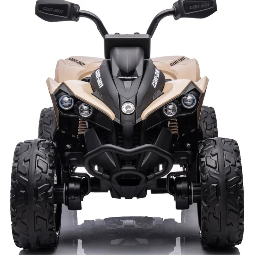 24V Can Am Renegade 1-Seater ATV Ride On - Khaki