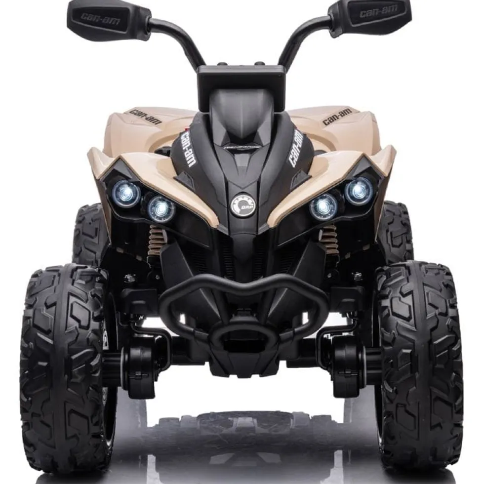24V Can Am Renegade 1-Seater ATV Ride On - Khaki