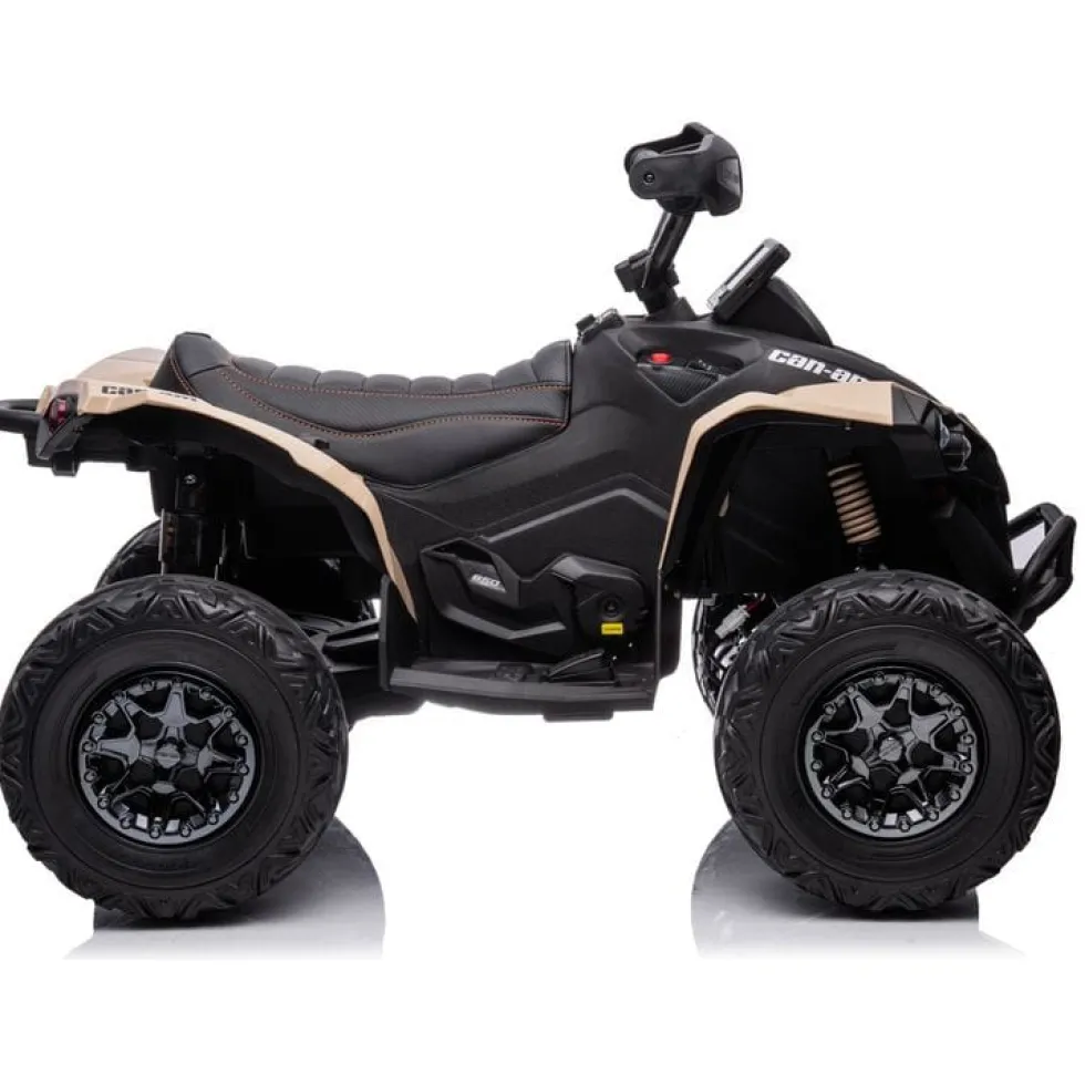 24V Can Am Renegade 1-Seater ATV Ride On - Khaki