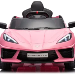 12V Corvette C8 1-Seater Ride On Car - Pink