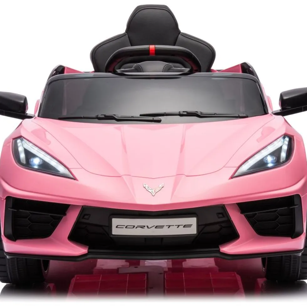 12V Corvette C8 1-Seater Ride On Car - Pink