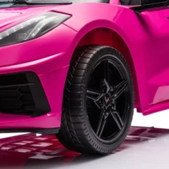 24V Corvette C8 2-Seater Ride On Car - Pink