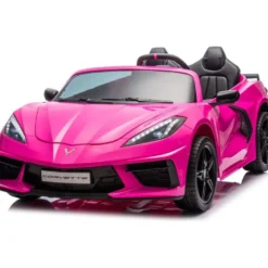 24V Corvette C8 2-Seater Ride On Car - Pink