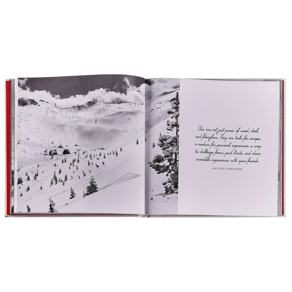 Vintage Skiing Book Leather Edition