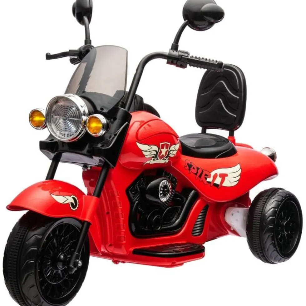 12V Kids Cruiser 1-Seater Motorcycle - Red