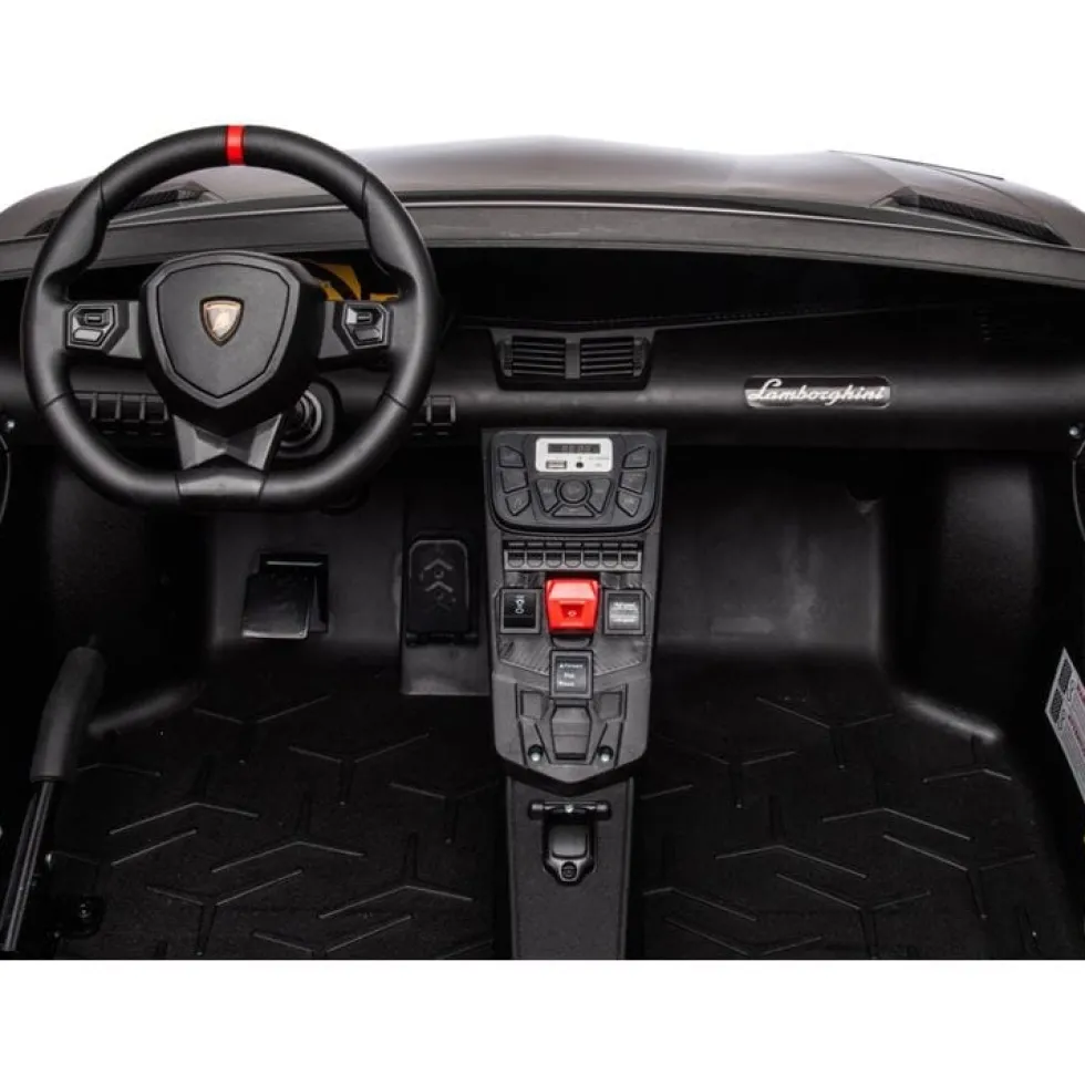 24V Lamborghini Aventador 2 Seater Ride on Car for Kids - Grey