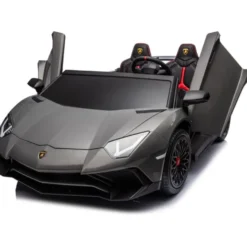 24V Lamborghini Aventador 2 Seater Ride on Car for Kids - Grey