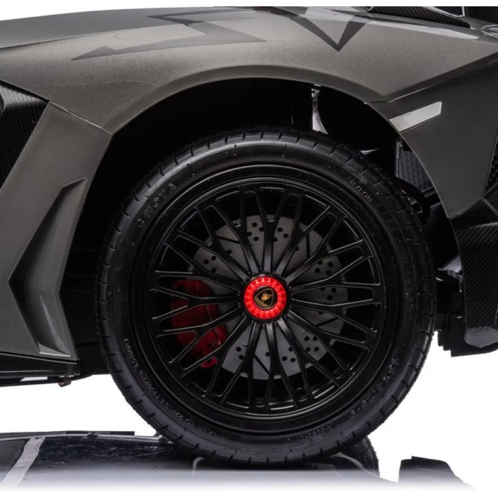24V Lamborghini Aventador 2 Seater Ride on Car for Kids - Grey