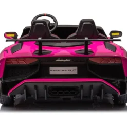 24V Lamborghini Aventador 2 Seater Ride on Car for Kids - Pink