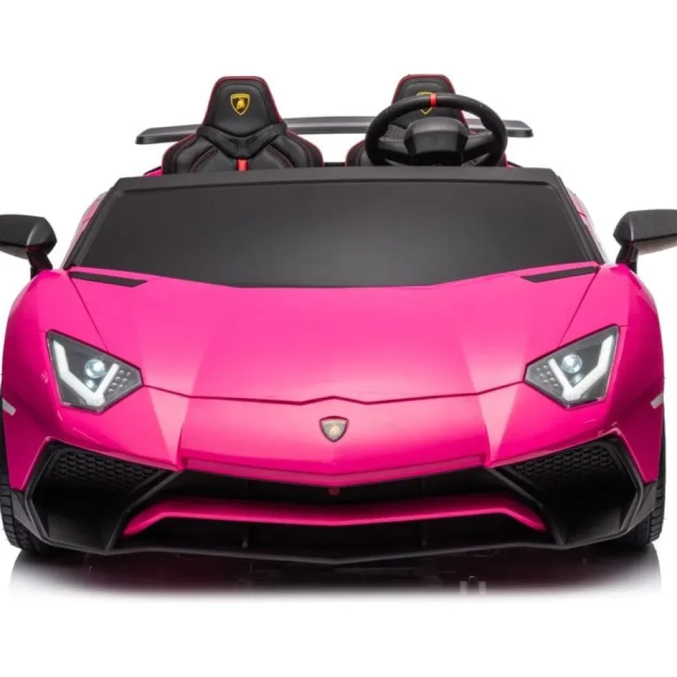 24V Lamborghini Aventador 2 Seater Ride on Car for Kids - Pink